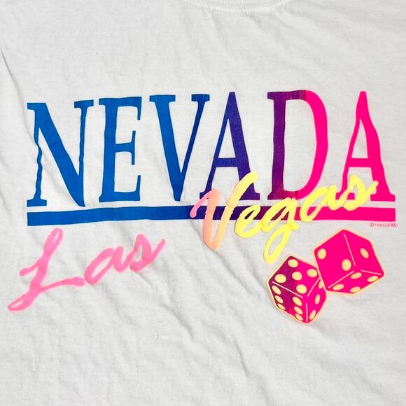 VTG 90S NEON LAS VEGAS T-SHIRT - Picture 2 of 6